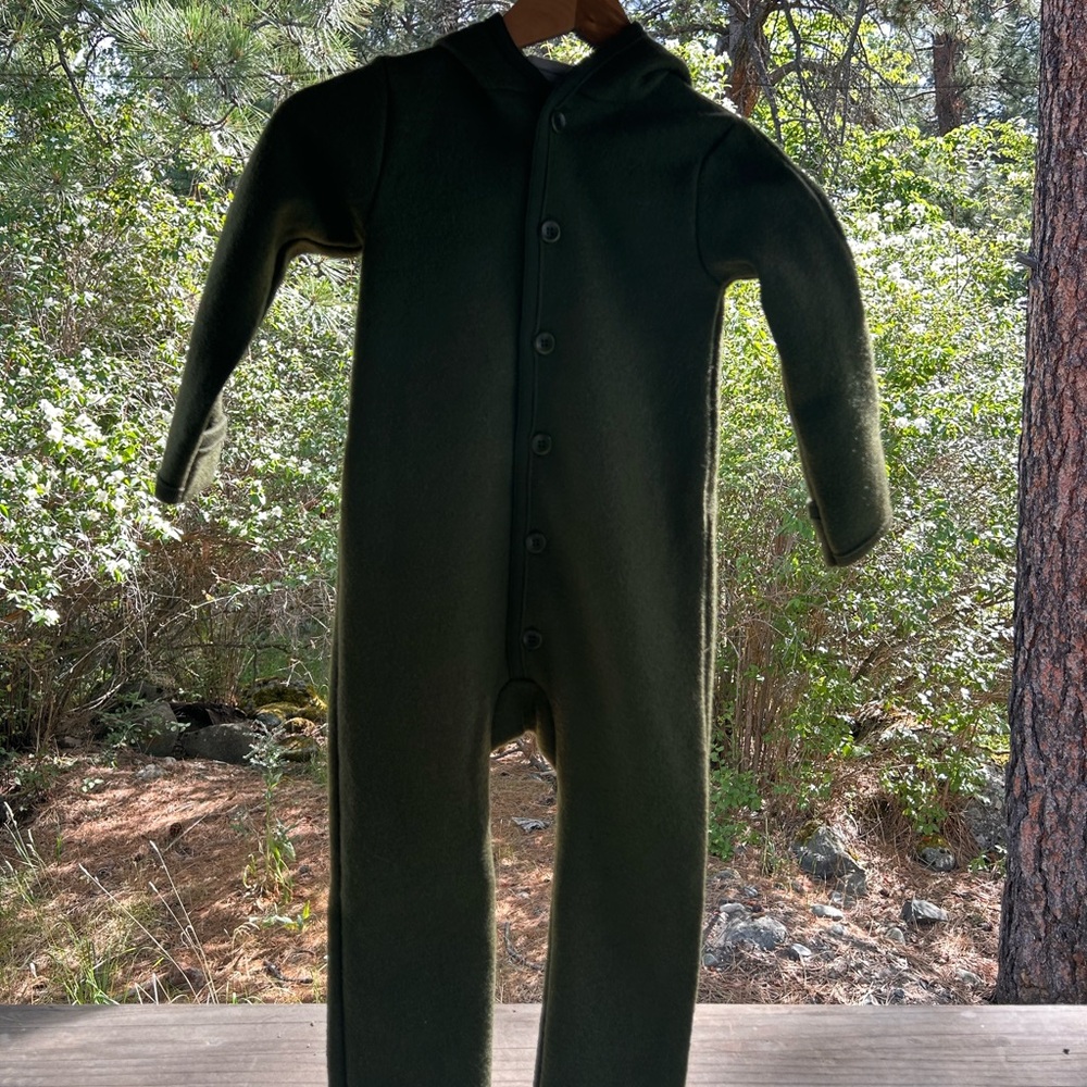 Green Footies One Piece with Full Coverage